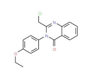 2-(chloromethyl)-3-(4-ethoxyphenyl)quinazolin-4(3H)-one - chemical structure image