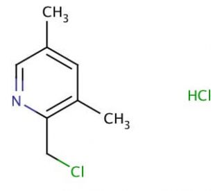 2-(Chloromethyl)-3,5-dimethylpyridine Hydrochloride - chemical structure image