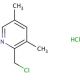 2-(Chloromethyl)-3,5-dimethylpyridine Hydrochloride - chemical structure image