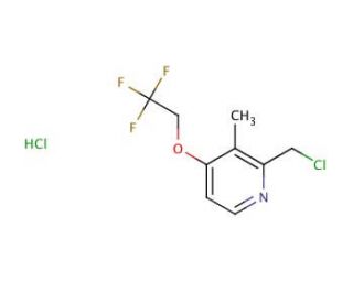 2-Chloromethyl-3-methyl-4-(2,2,2-trifluoroethoxy)pyridine, Hydrochloride (CAS 127337-60-4) - chemical structure image