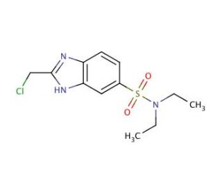 2-Chloromethyl-3H-benzoimidazole-5-sulfonic acid diethylamide - chemical structure image