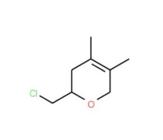 2-(chloromethyl)-4,5-dimethyl-3,6-dihydro-2H-pyran (CAS 98559-77-4) - chemical structure image