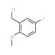 2-(chloromethyl)-4-fluoro-1-methoxybenzene (CAS 19415-40-8) - chemical structure image