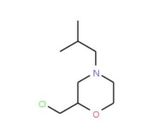 2-(chloromethyl)-4-isobutylmorpholine - chemical structure image
