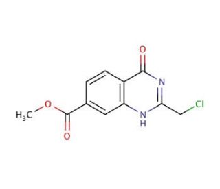 2-Chloromethyl-4-oxo-3,4-dihydro-quinazoline-7-carboxylic acid methyl ester - chemical structure image