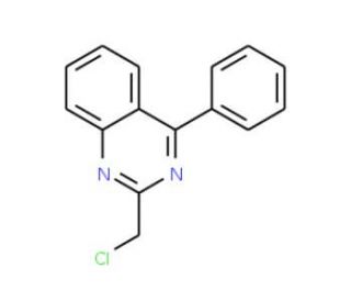 2-(chloromethyl)-4-phenylquinazoline (CAS 88629-03-2) - chemical structure image