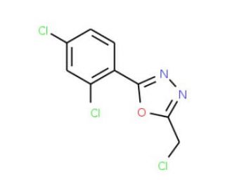 2-(Chloromethyl)-5-(2,4-dichlorophenyl)-1,3,4-oxadiazole - chemical structure image