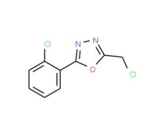 2-(chloromethyl)-5-(2-chlorophenyl)-1,3,4-oxadiazole (CAS 24023-72-1) - chemical structure image