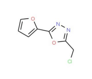 2-(chloromethyl)-5-(2-furyl)-1,3,4-oxadiazole - chemical structure image
