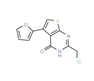 2-(chloromethyl)-5-(2-furyl)thieno[2,3-d]pyrimidin-4(3H)-one - chemical structure image
