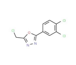 2-(Chloromethyl)-5-(3,4-dichlorophenyl)-1,3,4-oxadiazole (CAS 33575-81-4) - chemical structure image