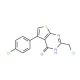 2-(chloromethyl)-5-(4-chlorophenyl)thieno[2,3-d]pyrimidin-4(3H)-one (CAS 91225-69-3) - chemical structure image