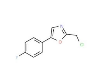 2-(chloromethyl)-5-(4-fluorophenyl)-1,3-oxazole - chemical structure image