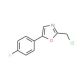 2-(chloromethyl)-5-(4-fluorophenyl)-1,3-oxazole - chemical structure image