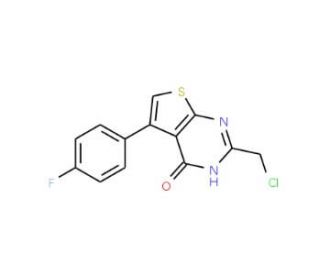 2-(chloromethyl)-5-(4-fluorophenyl)thieno[2,3-d]pyrimidin-4(3H)-one - chemical structure image
