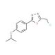 2-(chloromethyl)-5-(4-isopropoxyphenyl)-1,3,4-oxadiazole - chemical structure image