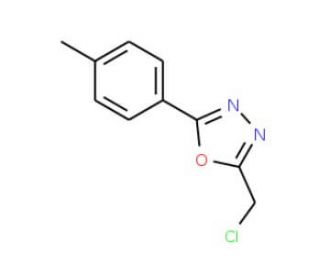 2-(chloromethyl)-5-(4-methylphenyl)-1,3,4-oxadiazole (CAS 287197-95-9) - chemical structure image