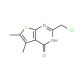 2-Chloromethyl-5,6-dimethyl-3H-thieno[2,3-d]pyrimidin-4-one (CAS 89567-05-5) - chemical structure image