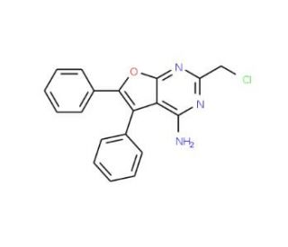 2-(chloromethyl)-5,6-diphenylfuro[2,3-d]pyrimidin-4-amine - chemical structure image