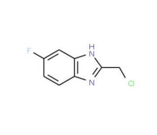 2-(Chloromethyl)-5-fluoro-1H-benzimidazole (CAS 156144-42-2) - chemical structure image