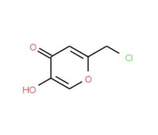 2-(chloromethyl)-5-hydroxy-4H-pyran-4-one (CAS 7559-81-1) - chemical structure image