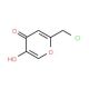 2-(chloromethyl)-5-hydroxy-4H-pyran-4-one (CAS 7559-81-1) - chemical structure image