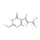 2-(chloromethyl)-5-methyl-4-oxo-3,4-dihydrothieno[2,3-d]pyrimidine-6-carboxylic acid - chemical structure image