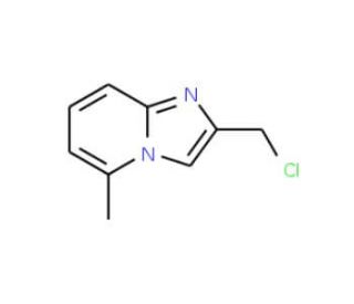 2-(chloromethyl)-5-methylimidazo[1,2-a]pyridine hydrochloride (CAS 502841-51-2) - chemical structure image