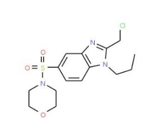 2-(chloromethyl)-5-(morpholin-4-ylsulfonyl)-1-propyl-1H-benzimidazole - chemical structure image