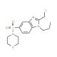 2-(chloromethyl)-5-(morpholin-4-ylsulfonyl)-1-propyl-1H-benzimidazole - chemical structure image