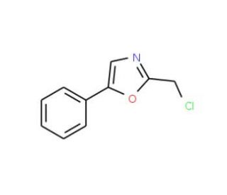 2-(chloromethyl)-5-phenyl-1,3-oxazole (CAS 64640-13-7) - chemical structure image