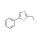 2-(chloromethyl)-5-phenyl-1,3-oxazole (CAS 64640-13-7) - chemical structure image