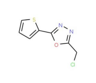 2-(chloromethyl)-5-thien-2-yl-1,3,4-oxadiazole - chemical structure image