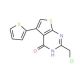 2-Chloromethyl-5-thiophen-2-yl-3H-thieno[2,3-d]pyrimidin-4-one - chemical structure image