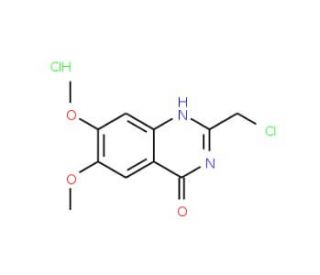 2-(chloromethyl)-6,7-dimethoxyquinazolin-4(3H)-one hydrochloride - chemical structure image