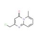 2-(chloromethyl)-6-methyl-4H-pyrido[1,2-a]pyrimidin-4-one (CAS 87591-74-0) - chemical structure image