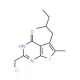 2-(chloromethyl)-6-methyl-5-(2-methylbutyl)thieno[2,3-d]pyrimidin-4(3H)-one - chemical structure image