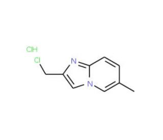 2-(chloromethyl)-6-methylimidazo[1,2-a]pyridine hydrochloride (CAS 118000-40-1) - chemical structure image