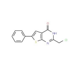 2-(chloromethyl)-6-phenylthieno[2,3-d]pyrimidin-4(3H)-one - chemical structure image