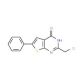 2-(chloromethyl)-6-phenylthieno[2,3-d]pyrimidin-4(3H)-one - chemical structure image