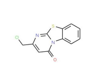 2-Chloromethyl-9-thia-1,4a-diaza-fluoren-4-one (CAS 62773-11-9) - chemical structure image