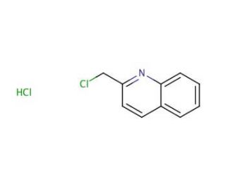 2-(Chloromethyl)quinoline hydrochloride (CAS 3747-74-8) - chemical structure image
