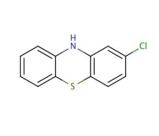 2-Chlorophenothiazine (CAS 92-39-7) - chemical structure image