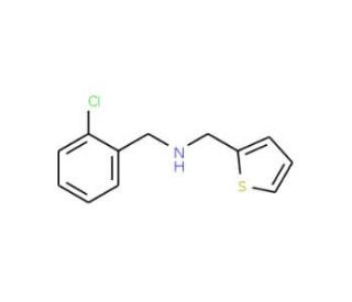 (2-Chlorophenyl)-N-(2-thienylmethyl)methanamine - chemical structure image