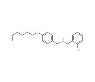 (2-Chlorophenyl)-N-[4-(hexyloxy)benzyl]methanamine - chemical structure image