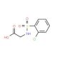 {[(2-chlorophenyl)sulfonyl]amino}acetic acid - chemical structure image