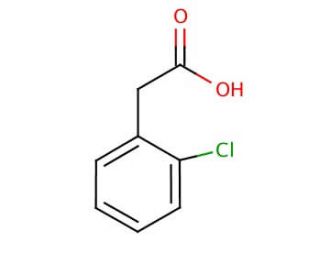 2-Chlorophenylacetic acid (CAS 2444-36-2) - chemical structure image