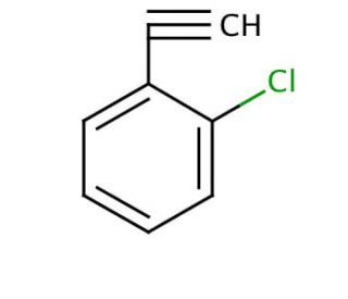 2-Chlorophenylacetylene (CAS 873-31-4) - chemical structure image