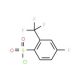 2-(Chlorosulphonyl)-4-fluorobenzotrifluoride (CAS 176225-09-5) - chemical structure image