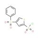 2-(Chlorosulphonyl)-4-(phenylsulphonyl)thiophene (CAS 160233-28-3) - chemical structure image